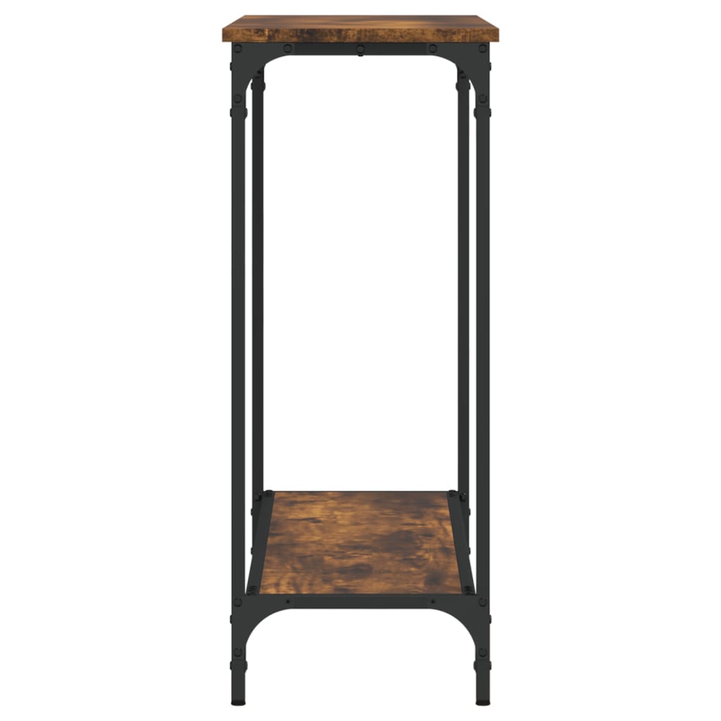 Side table smoked oak 101x30.5x75 cm engineered wood
