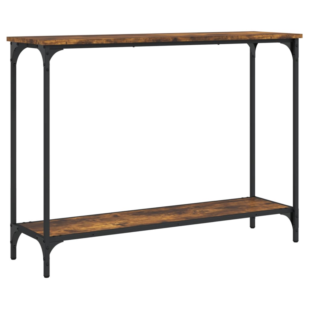 Side table smoked oak 101x30.5x75 cm engineered wood