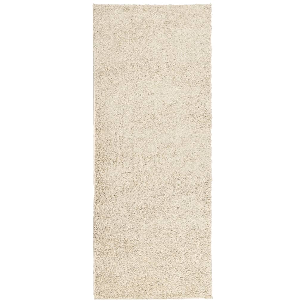 PAMPLONA long pile modern rug gold 80x200 cm