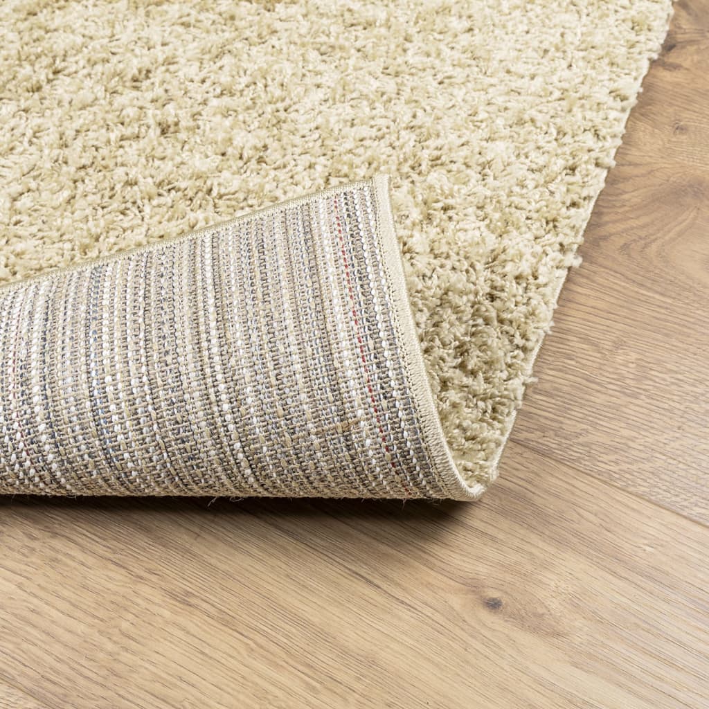 PAMPLONA long pile modern rug gold 80x200 cm