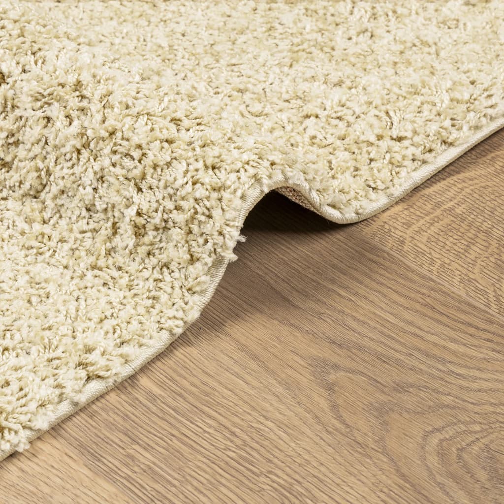 PAMPLONA long pile modern rug gold 80x200 cm