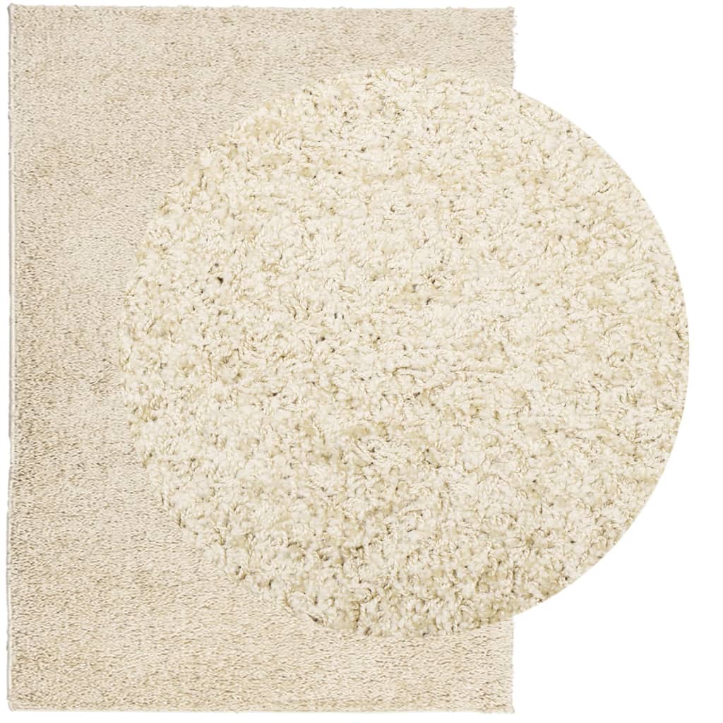 PAMPLONA long pile modern rug gold 200x280 cm