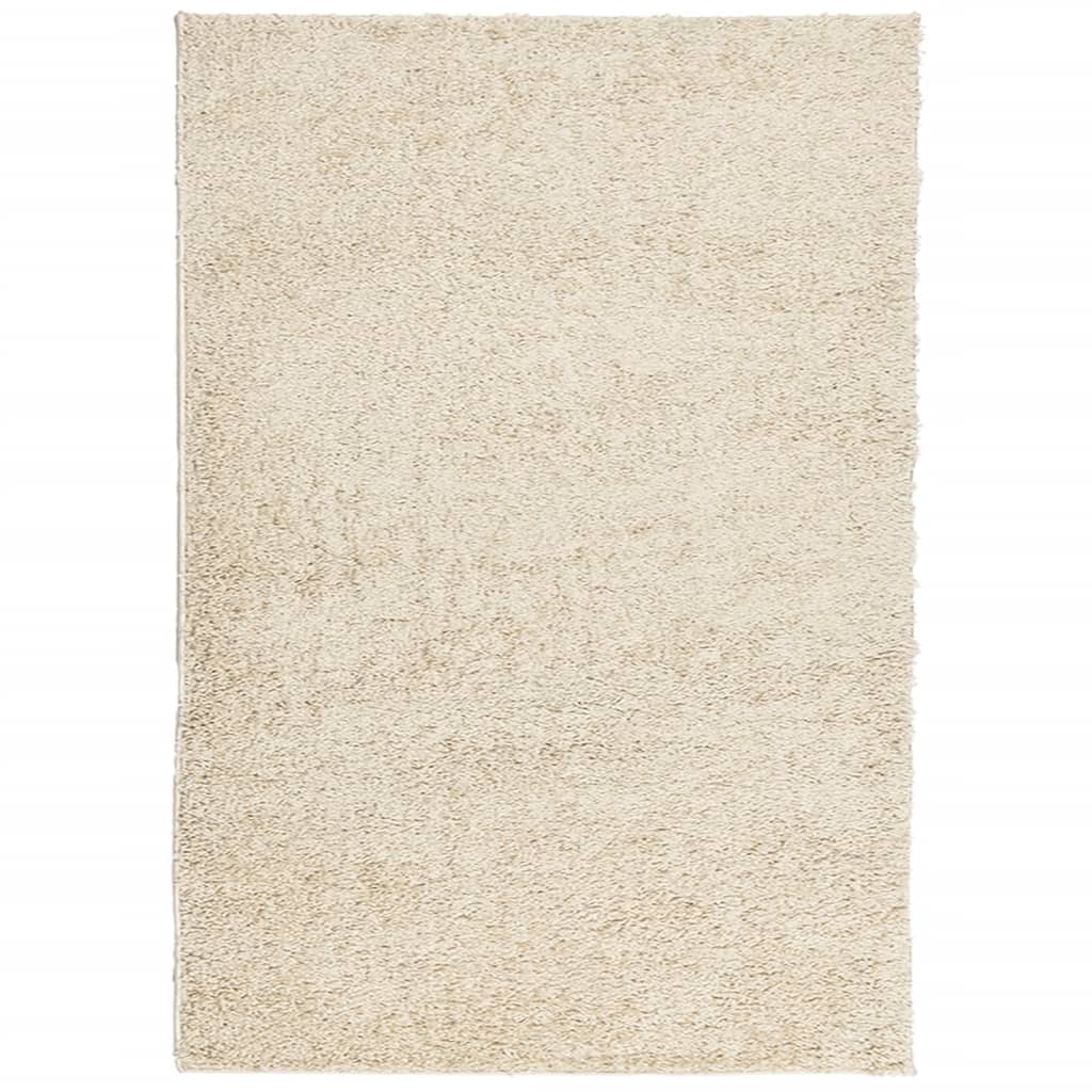 PAMPLONA long pile modern rug gold 240x340 cm