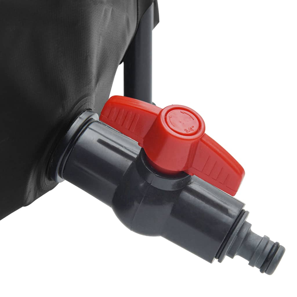 Water tank with tap foldable 1000 L PVC