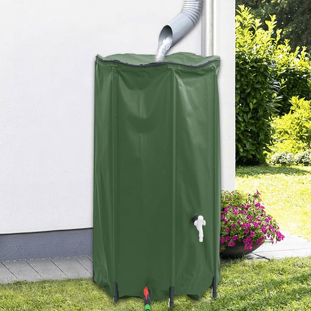 Water tank with tap foldable 380 L PVC