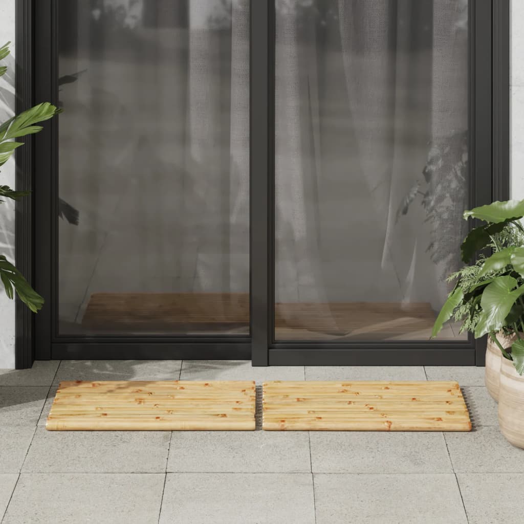 Bath mats 2 pcs 50x35 cm bamboo