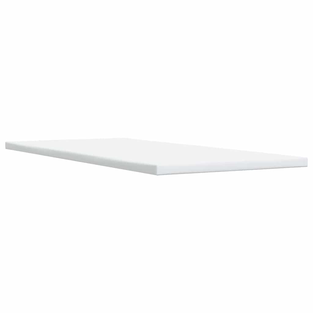 Ramsäng med madrass gräddvit 90x200 cm tyg