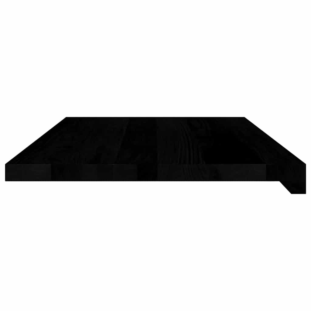 Window benches 2 pcs dark brown 70x40x2 cm solid oak