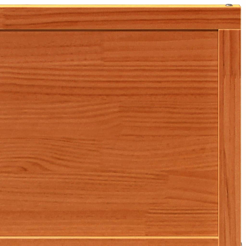 Ladugårdsdörr vaxbrun 90x208 cm massiv furu