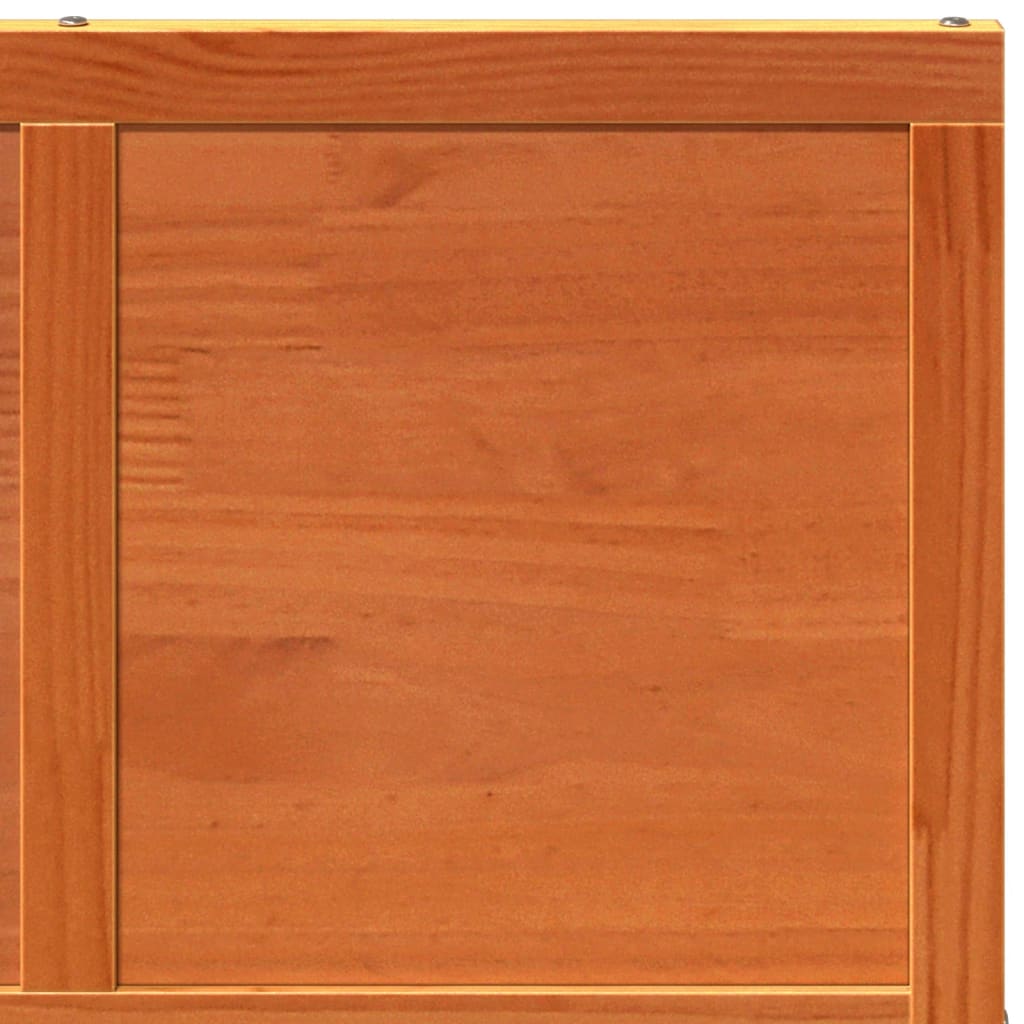 Ladugårdsdörr vaxbrun 80x208 cm massiv furu