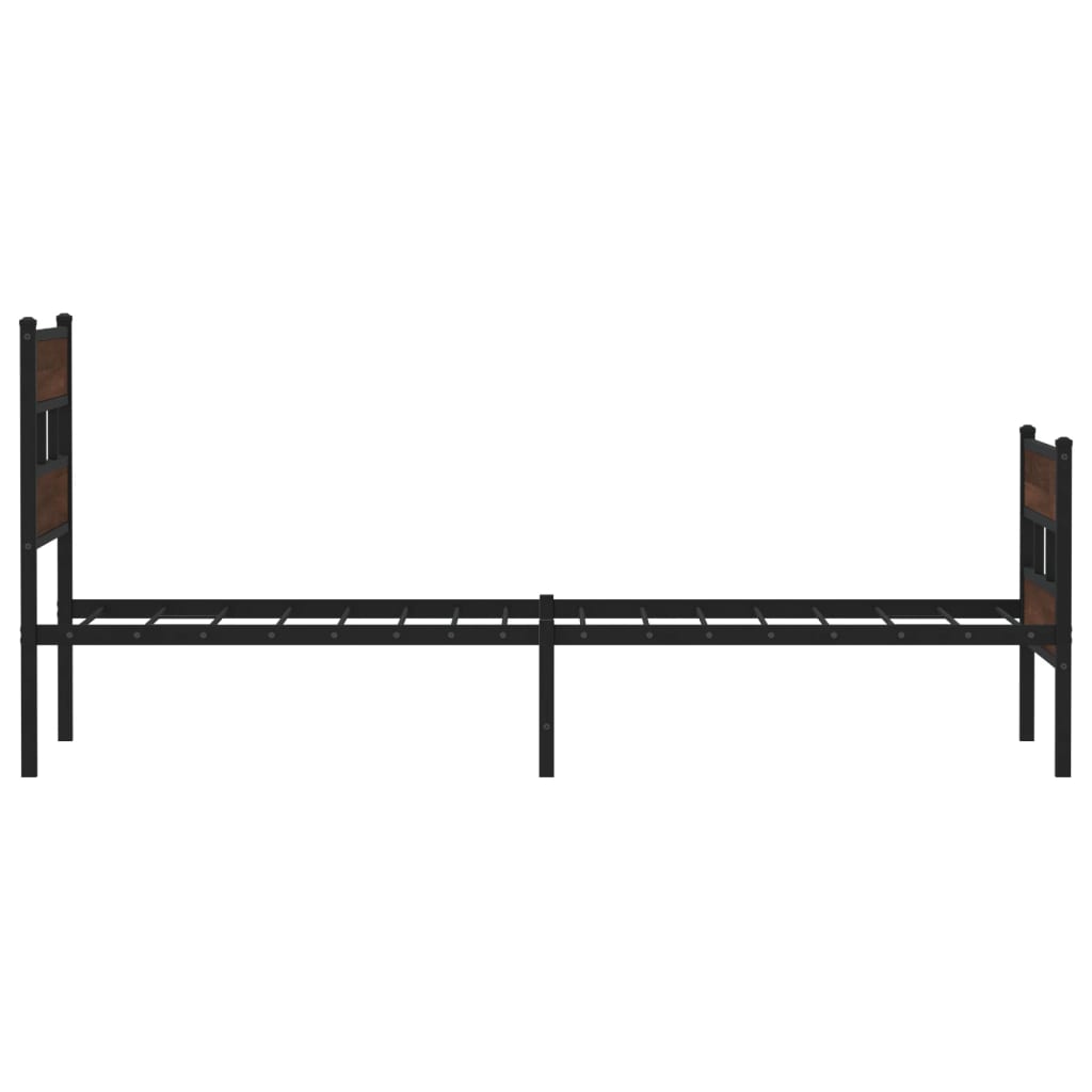 Bed frame without mattress with headboard and footboard 90x200 cm