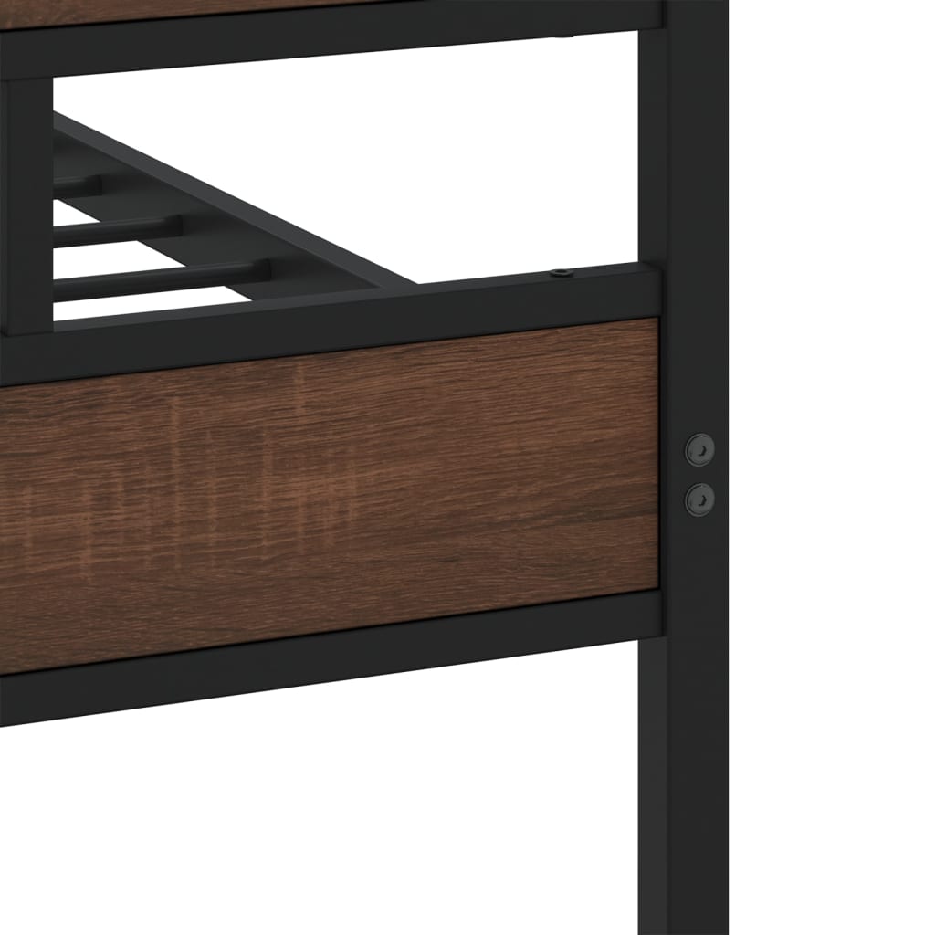 Bed frame without mattress with headboard and footboard 90x200 cm