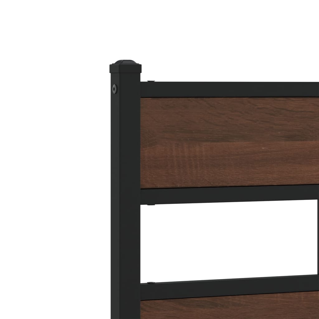 Bed frame without mattress with headboard and footboard 90x200 cm