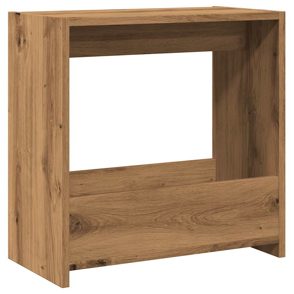 Side table artisan oak 50x26x50 cm engineered wood