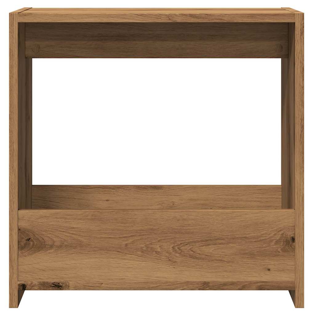 Side table artisan oak 50x26x50 cm engineered wood