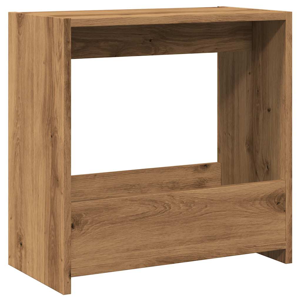Side table artisan oak 50x26x50 cm engineered wood