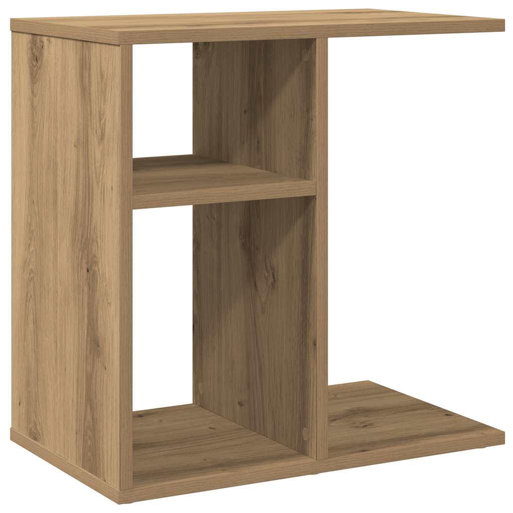 Coffee table artisan oak 50x30x50 cm engineered wood