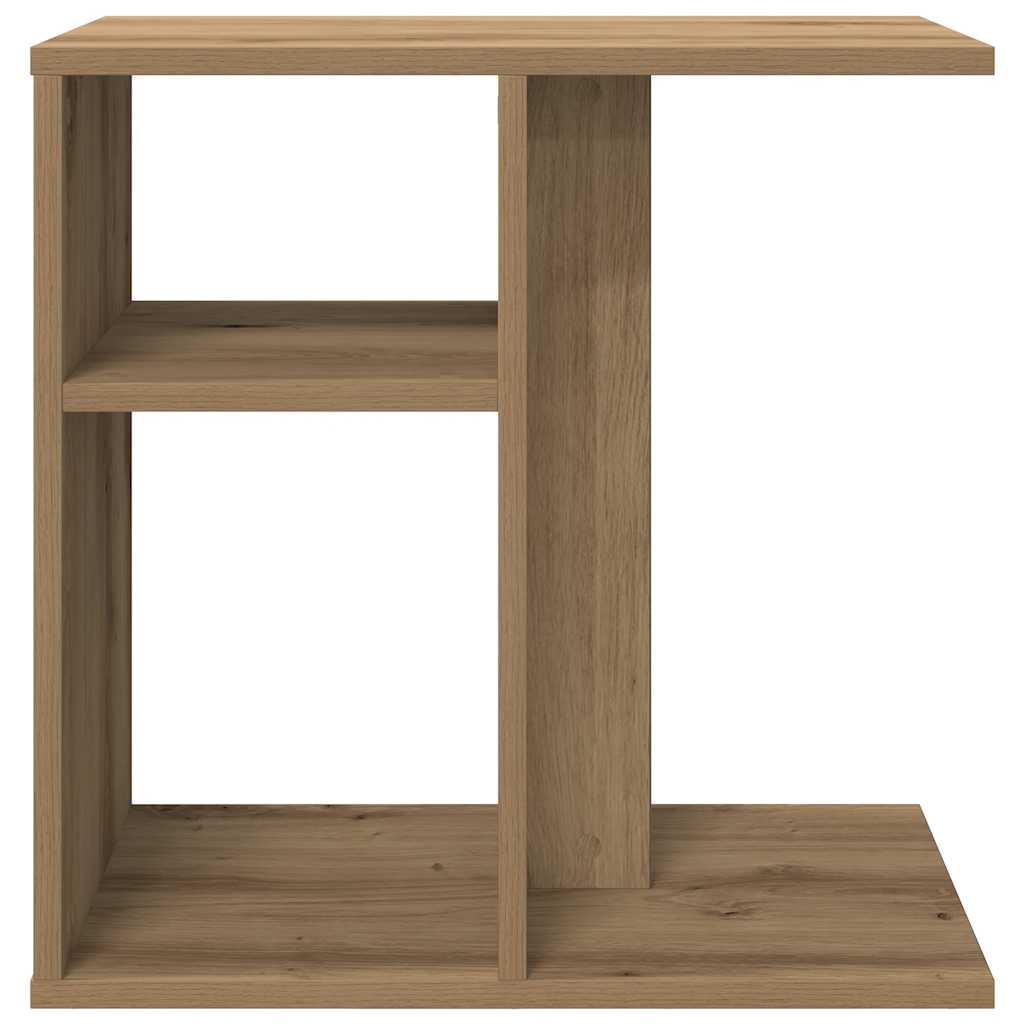 Coffee table artisan oak 50x30x50 cm engineered wood