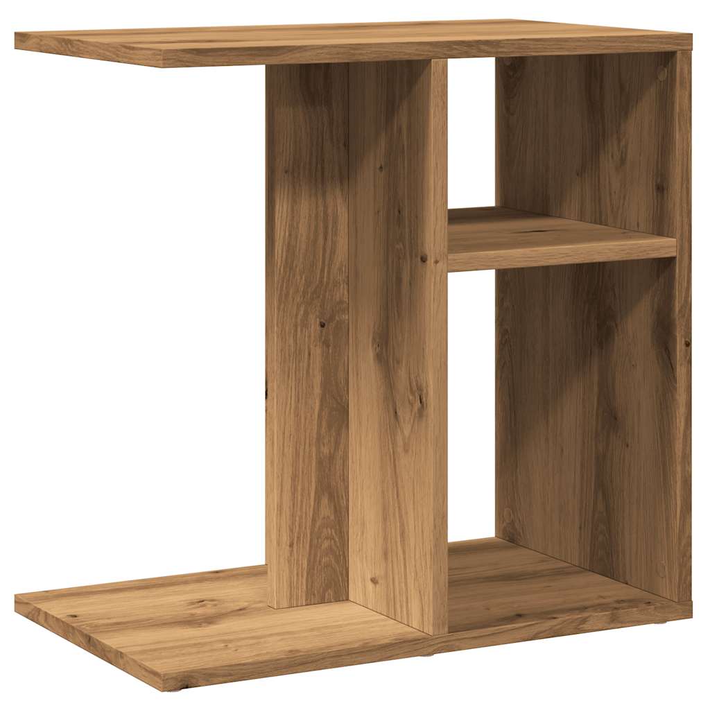 Coffee table artisan oak 50x30x50 cm engineered wood