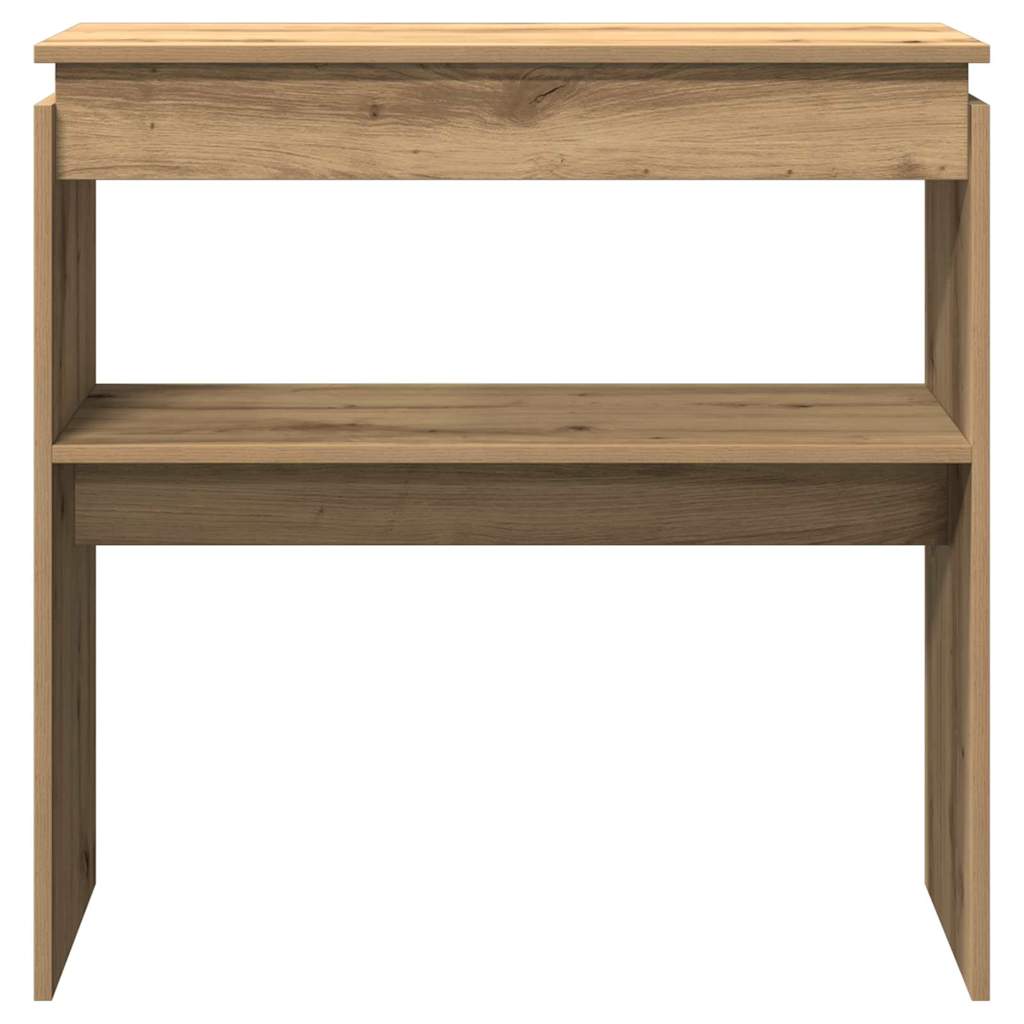 Console table artisan oak 80x30x80 cm engineered wood