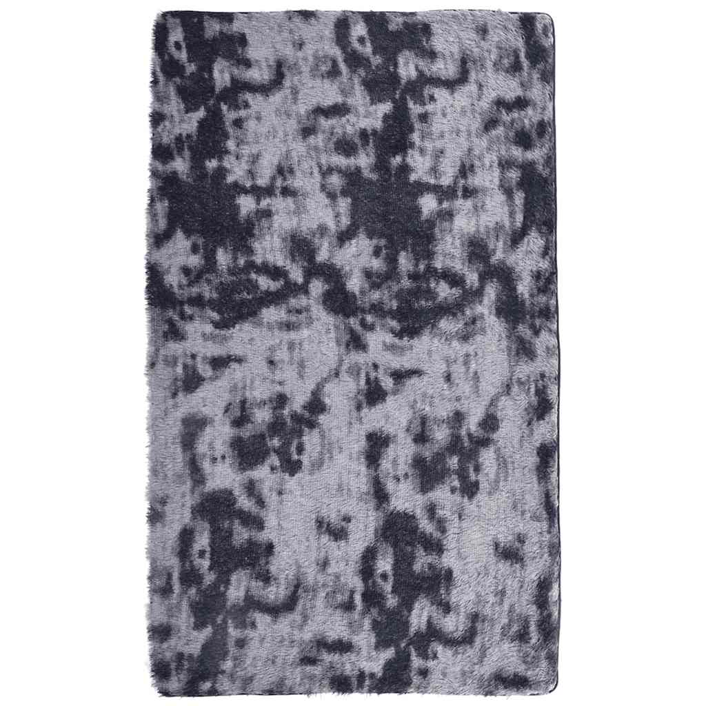 Long pile rug NAVARRA dark grey 60x100 cm polyester