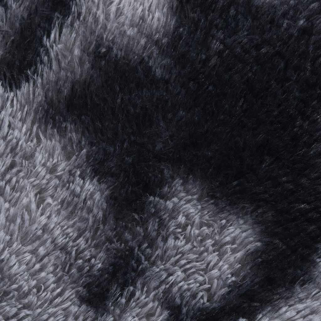 Long pile rug NAVARRA dark grey 60x100 cm polyester