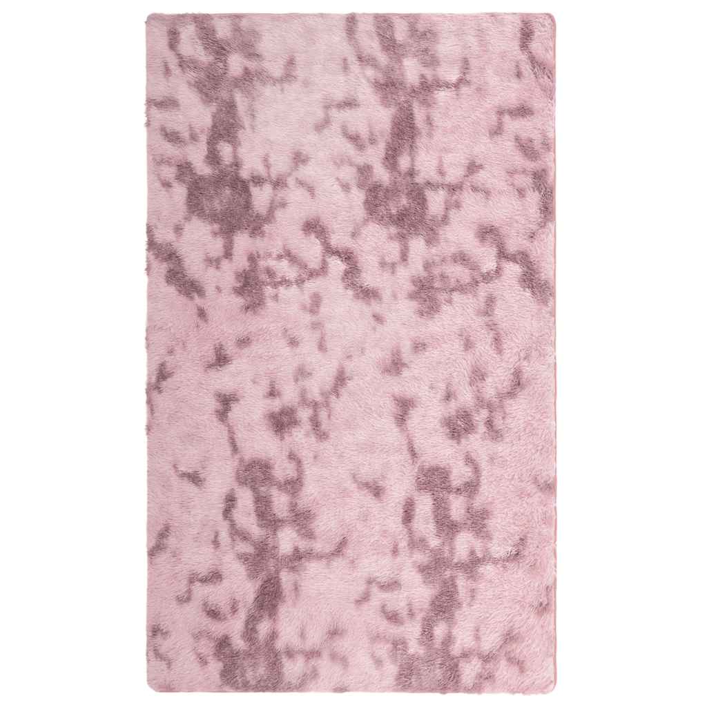 Long pile rug NAVARRA dusty pink 60x100 cm polyester