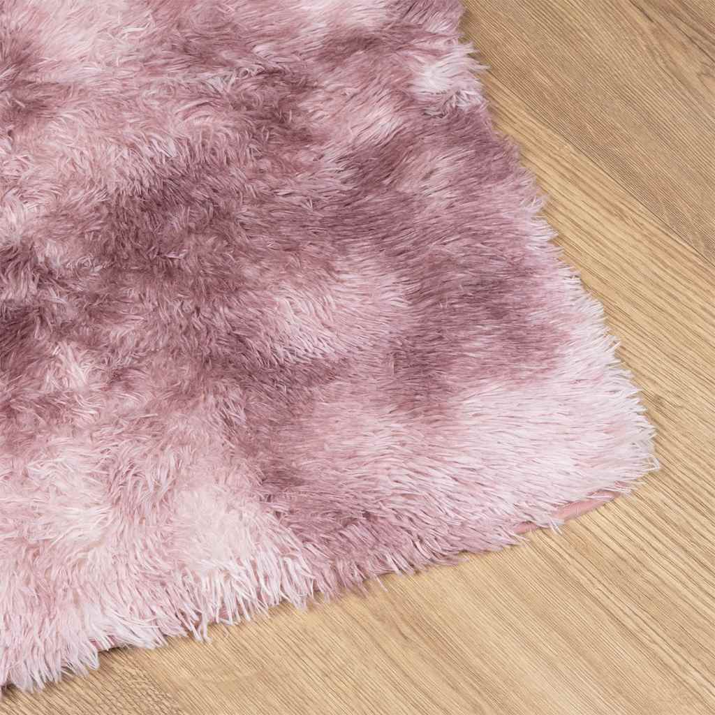 Long pile rug NAVARRA dusty pink 60x100 cm polyester