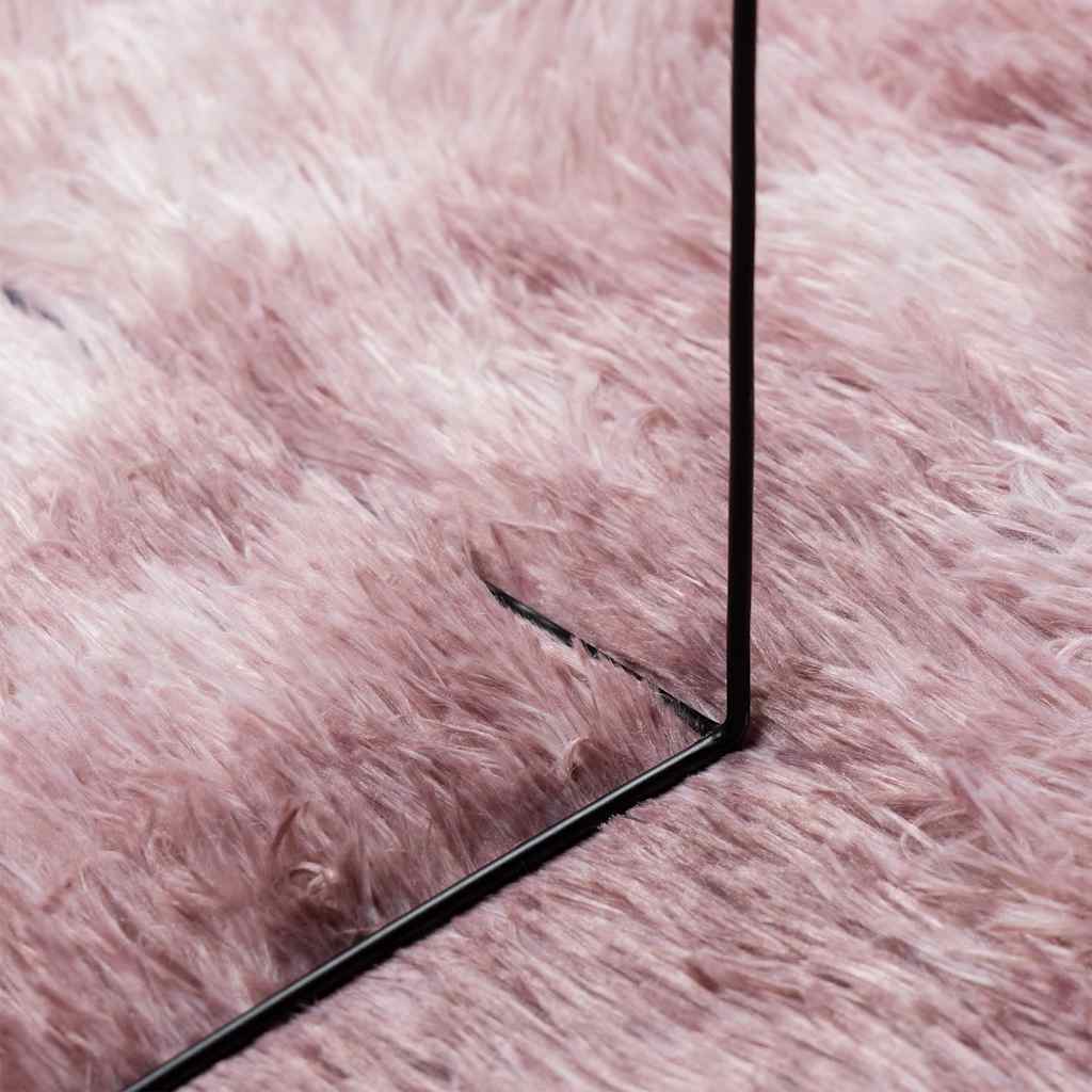 Long pile rug NAVARRA dusty pink 60x100 cm polyester
