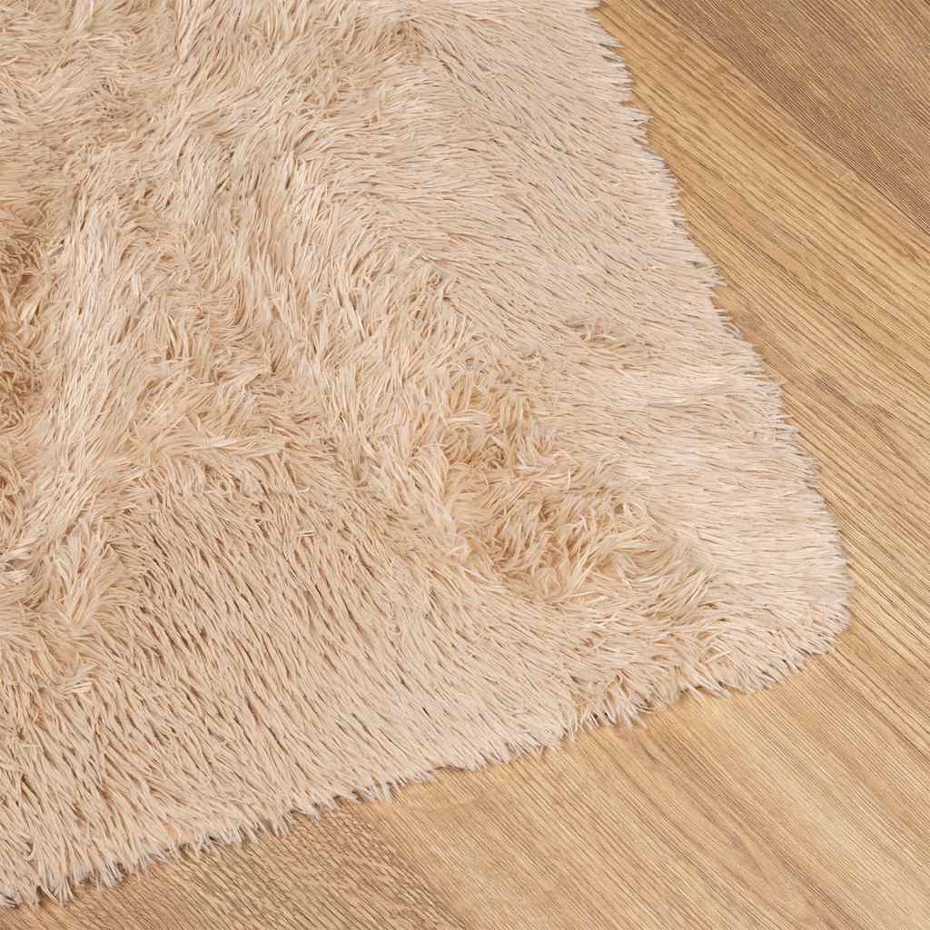 Long pile rug NAVARRA beige 80x150 cm polyester