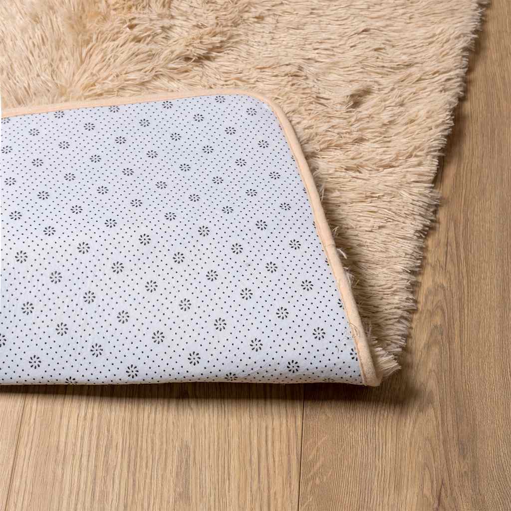 Long pile rug NAVARRA beige 80x150 cm polyester