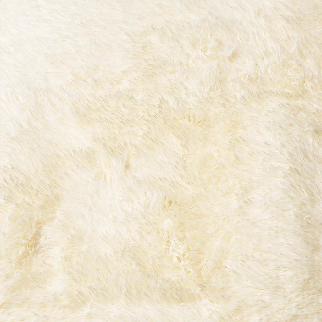Long pile rug NAVARRA cream 80x150 cm polyester