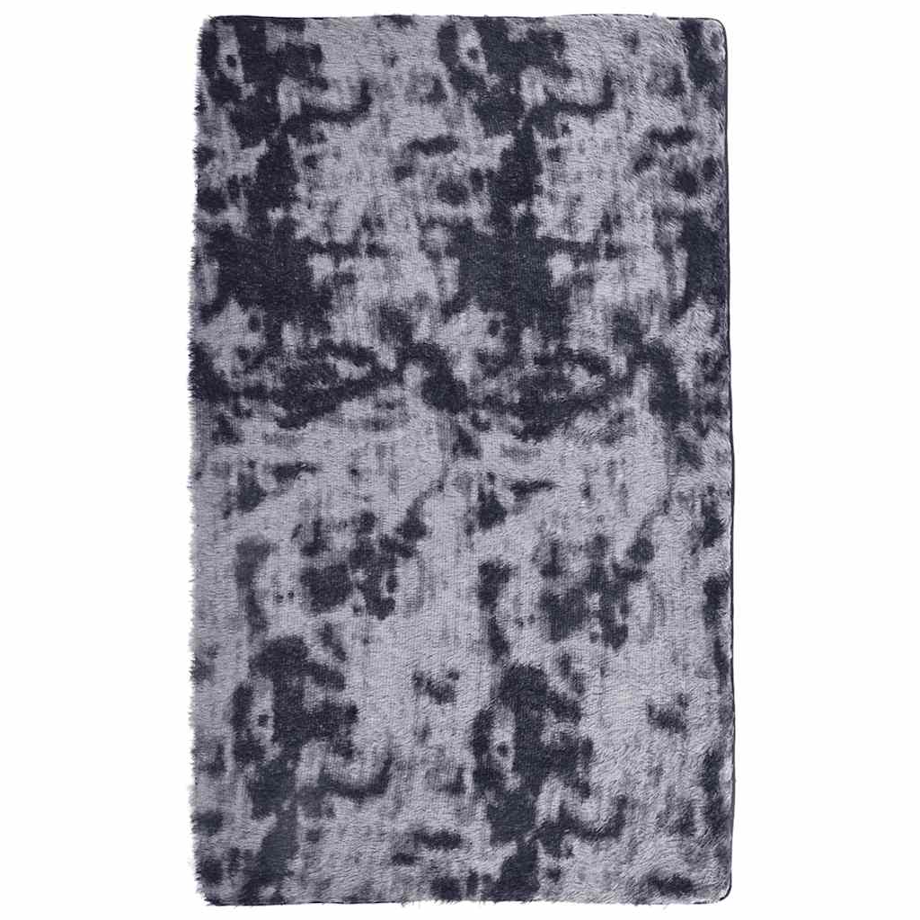 Long pile rug NAVARRA dark grey 80x150 cm polyester