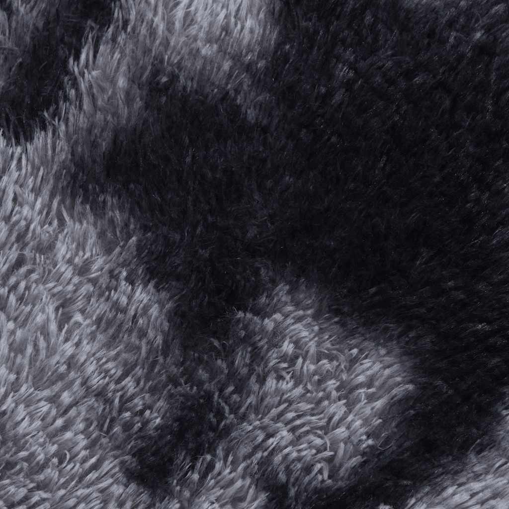 Long pile rug NAVARRA dark grey 80x150 cm polyester