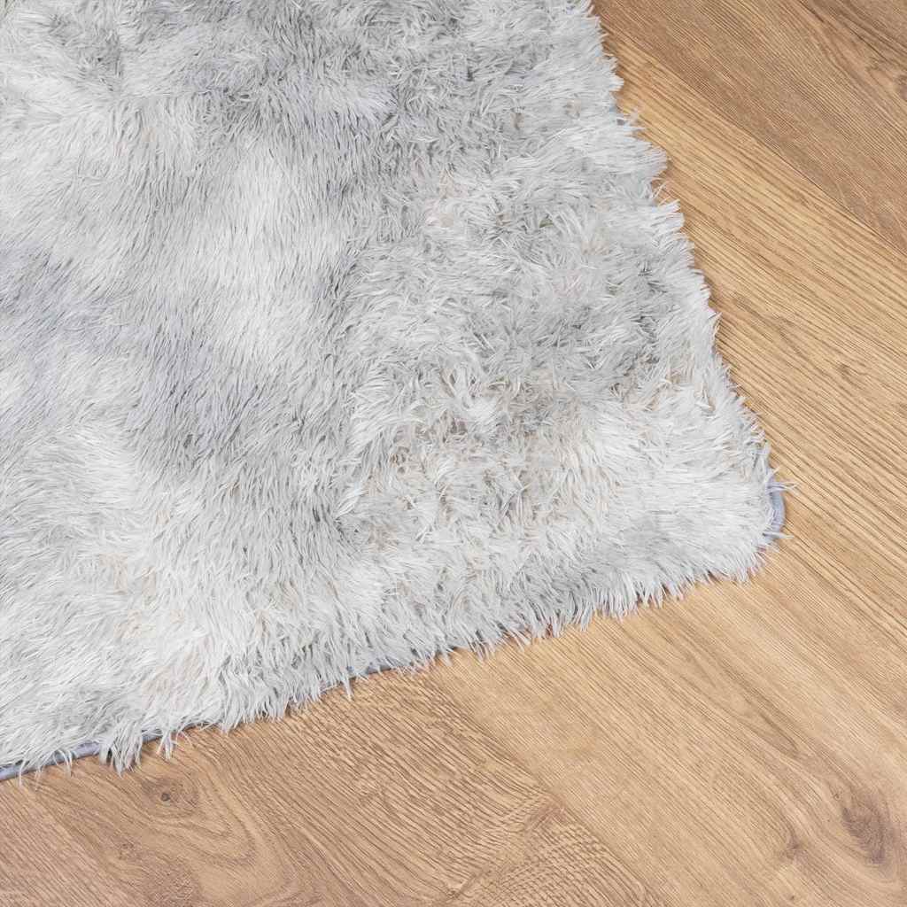Long pile rug NAVARRA light grey 80x150 cm polyester
