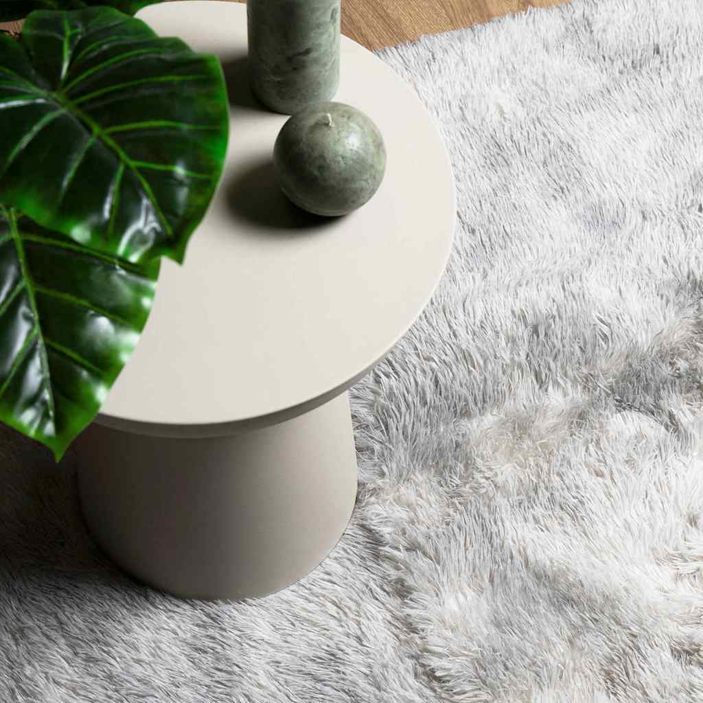 Long pile rug NAVARRA light grey 80x150 cm polyester