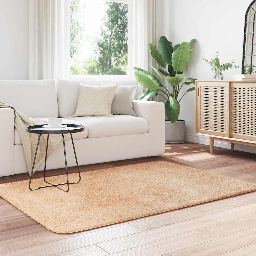 Long pile rug NAVARRA beige 120x170 cm polyester