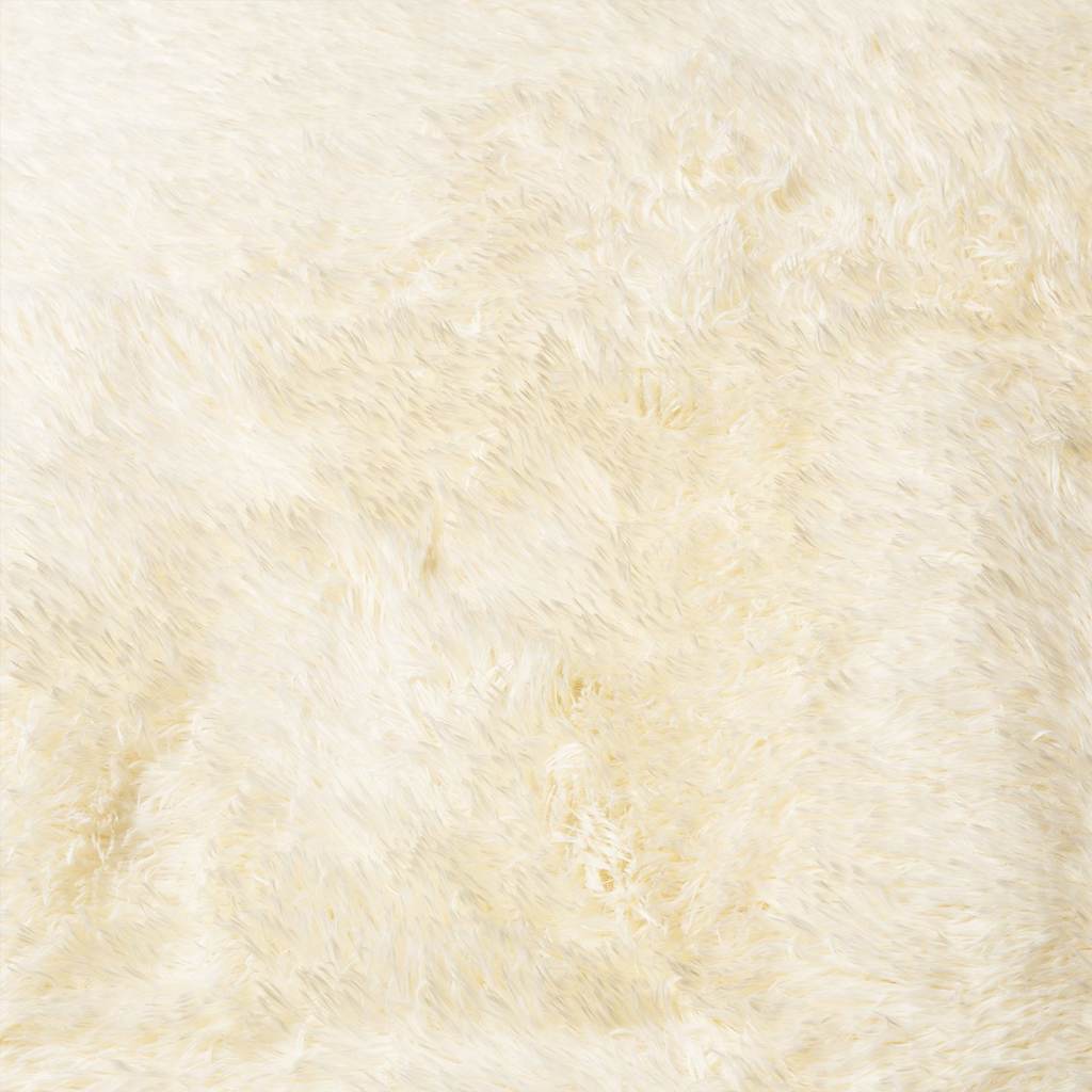 Long pile rug NAVARRA cream white 120x170 cm polyester