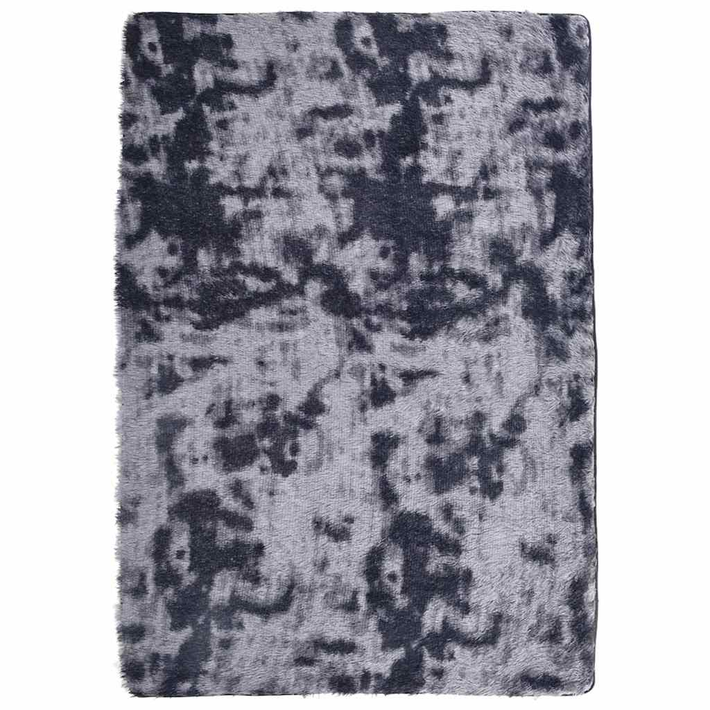Long pile rug NAVARRA dark grey 120x170 cm polyester