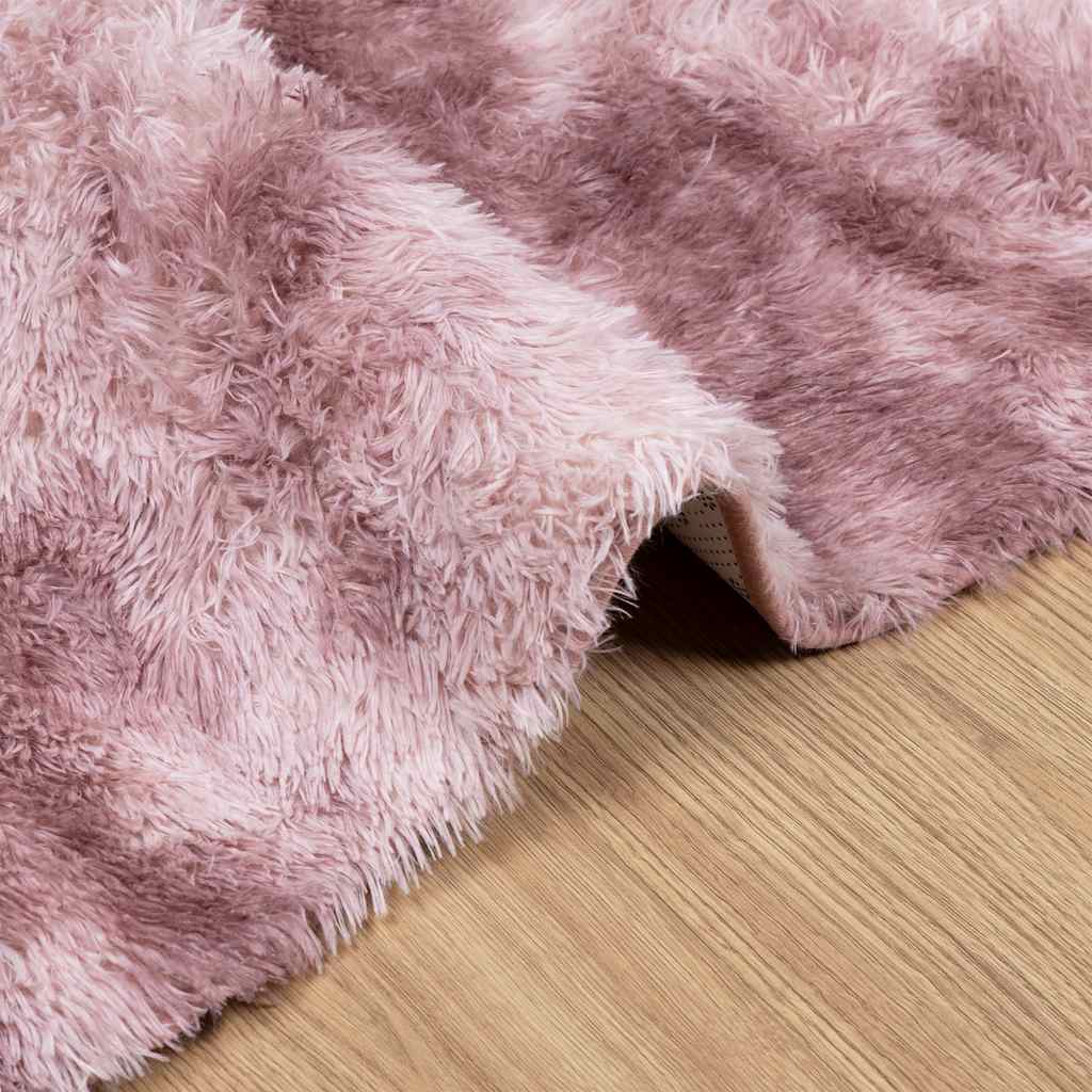 Long pile rug NAVARRA dusty pink 120x170 cm polyester
