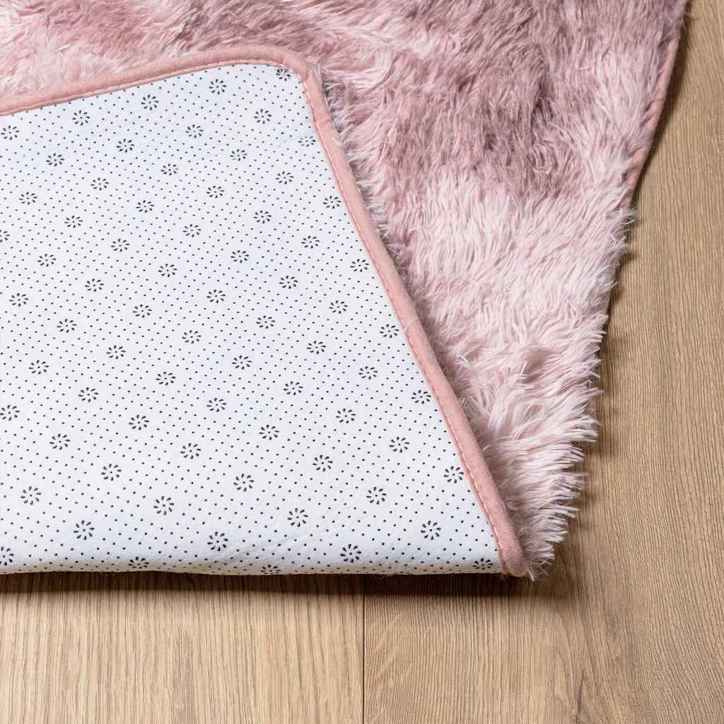 Long pile rug NAVARRA dusty pink 120x170 cm polyester