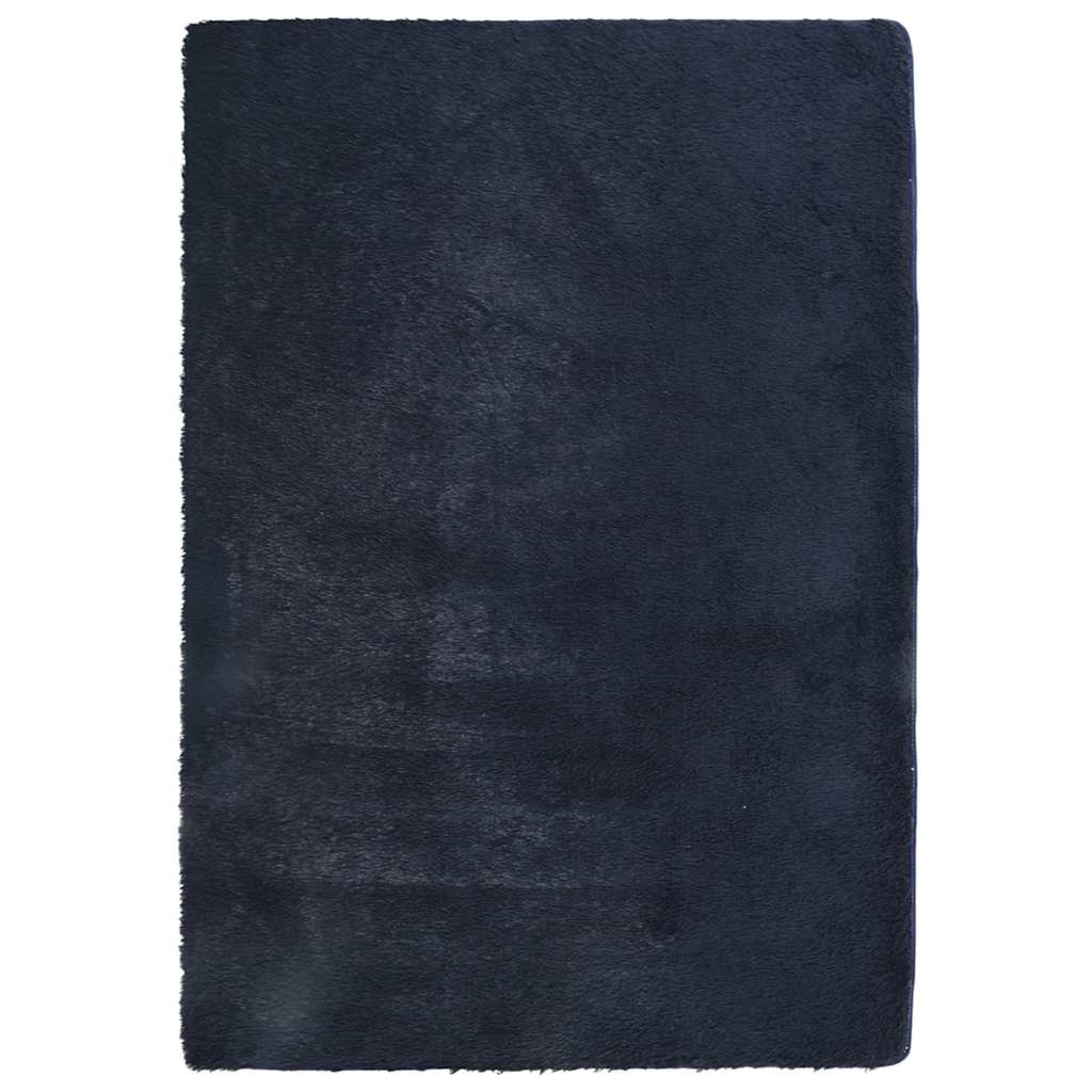 Long pile rug NAVARRA navy blue 120x170 cm polyester
