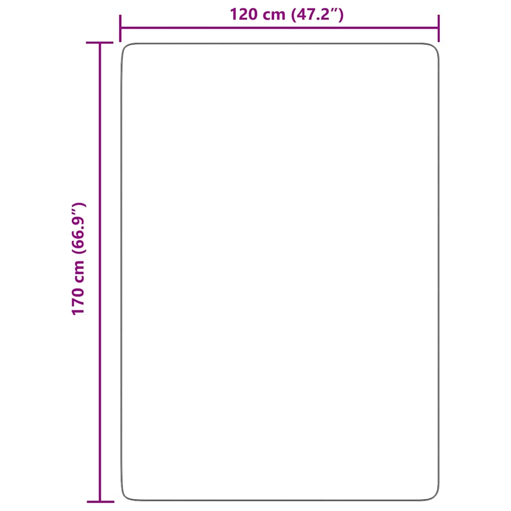 Long pile rug NAVARRA silver grey 120x170 cm polyester