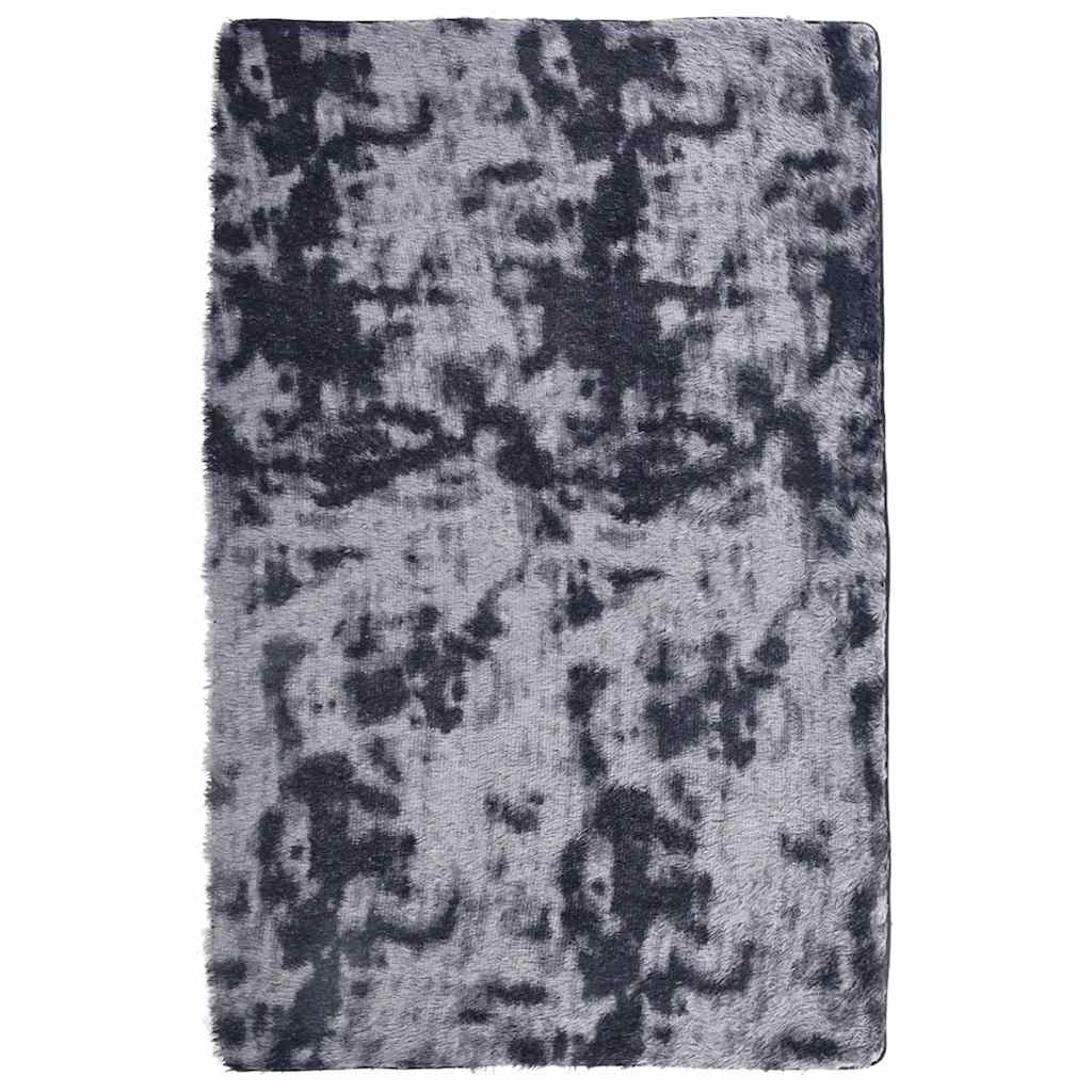 Long pile rug NAVARRA dark grey 130x200 cm polyester