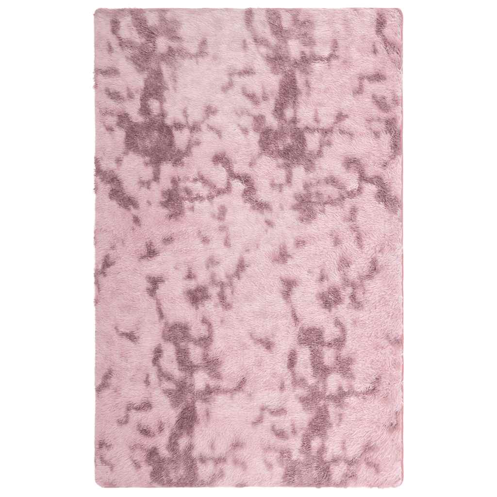 Long pile rug NAVARRA dusty pink 130x200 cm polyester