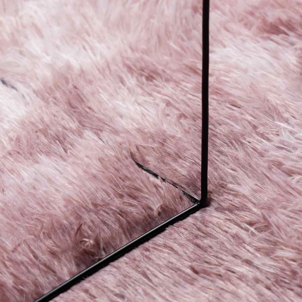 Long pile rug NAVARRA dusty pink 130x200 cm polyester