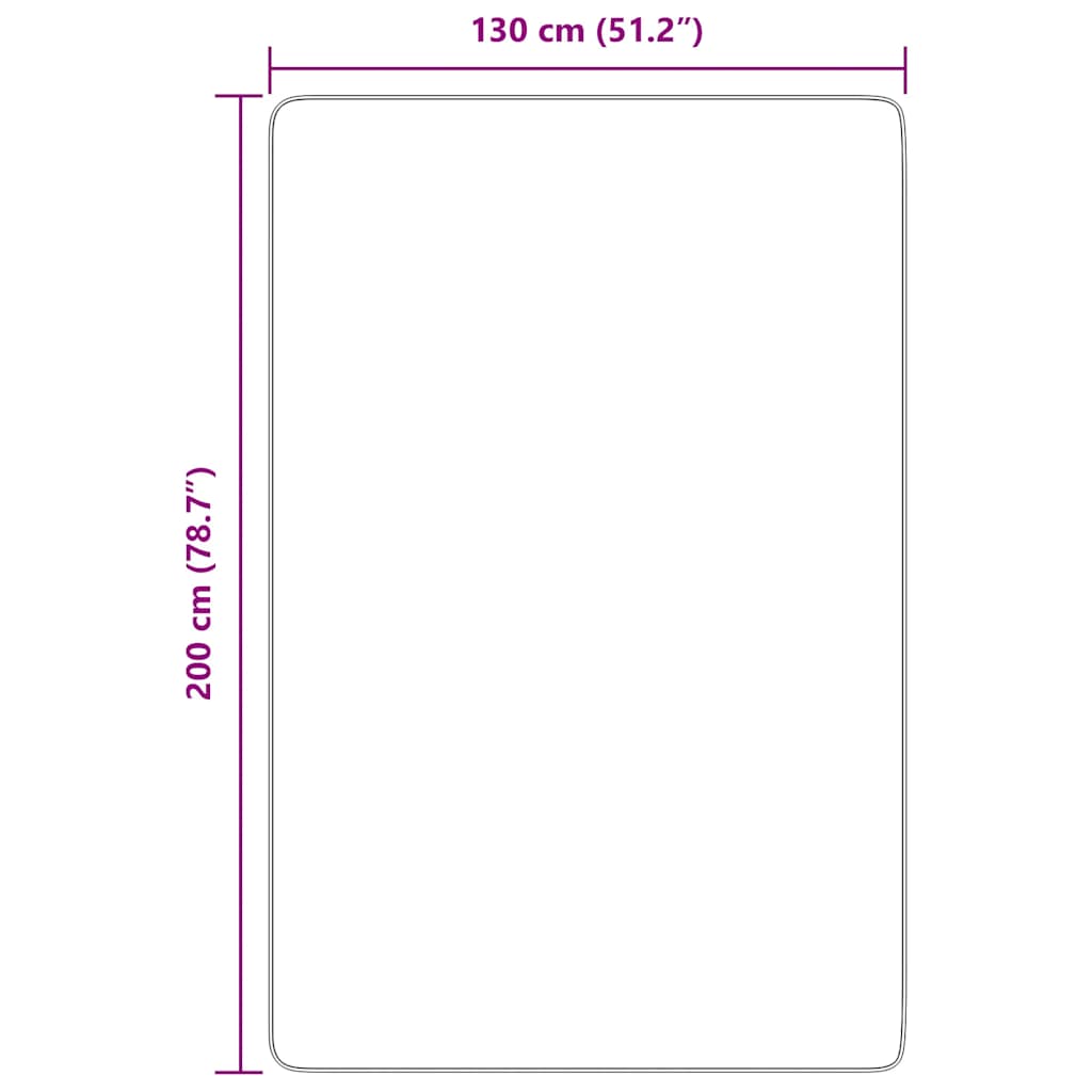 Long pile rug NAVARRA light grey 130x200 cm polyester
