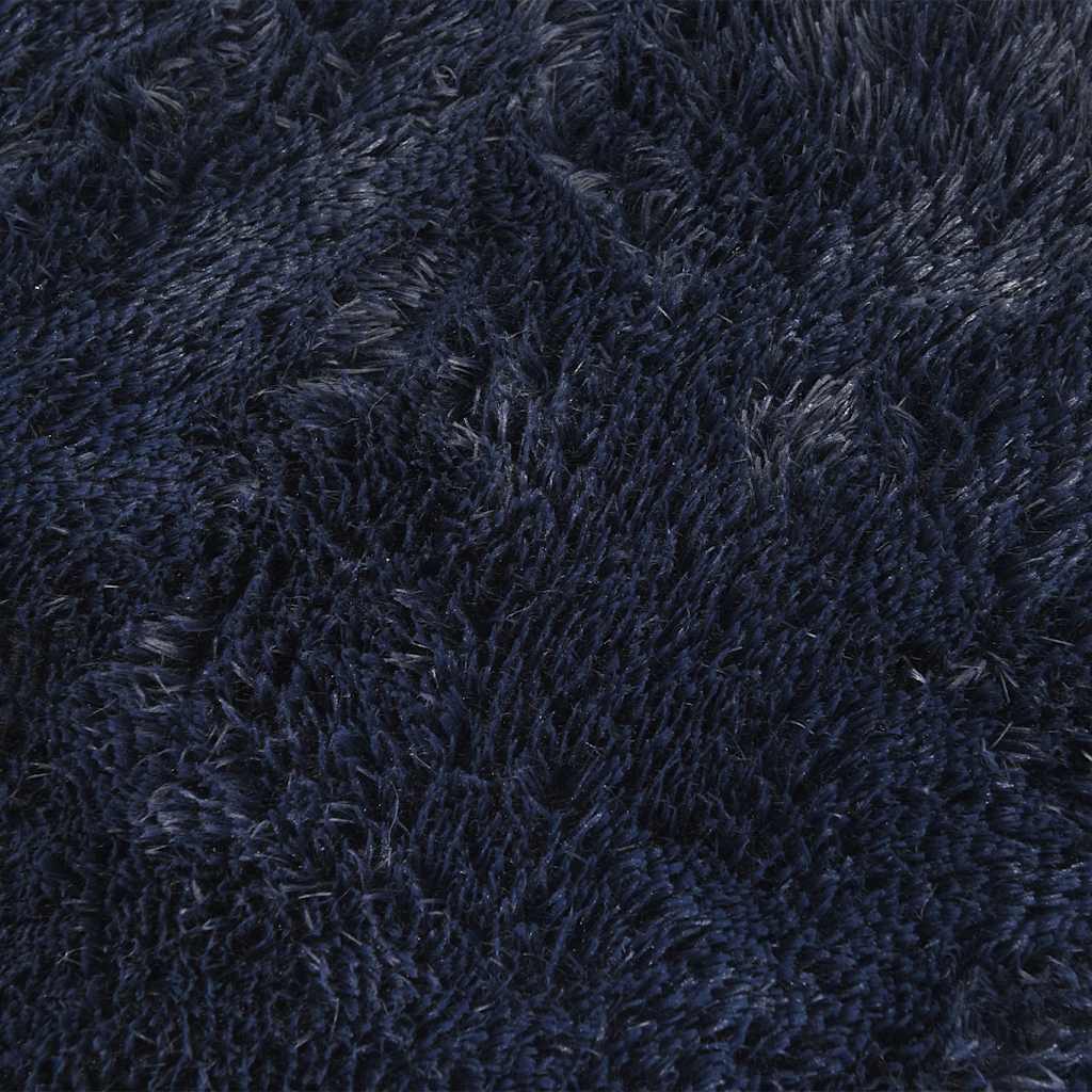 Long pile rug NAVARRA navy blue 130x200 cm polyester