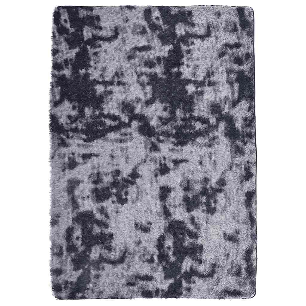 Long pile rug NAVARRA dark grey 160x230 cm polyester