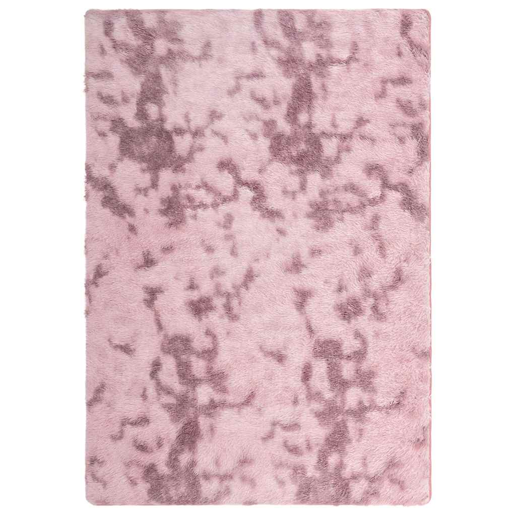 Long pile rug NAVARRA dusty pink 160x230 cm polyester